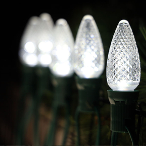 C9 Minleon LED Replacement Bulbs Cool White Christmas Bulb UL Waterproof