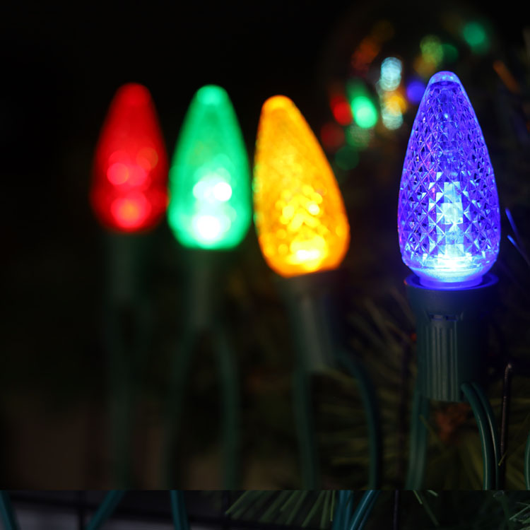 UL C9 Minleon LED Replacement Bulbs Multi Christmas Bulb