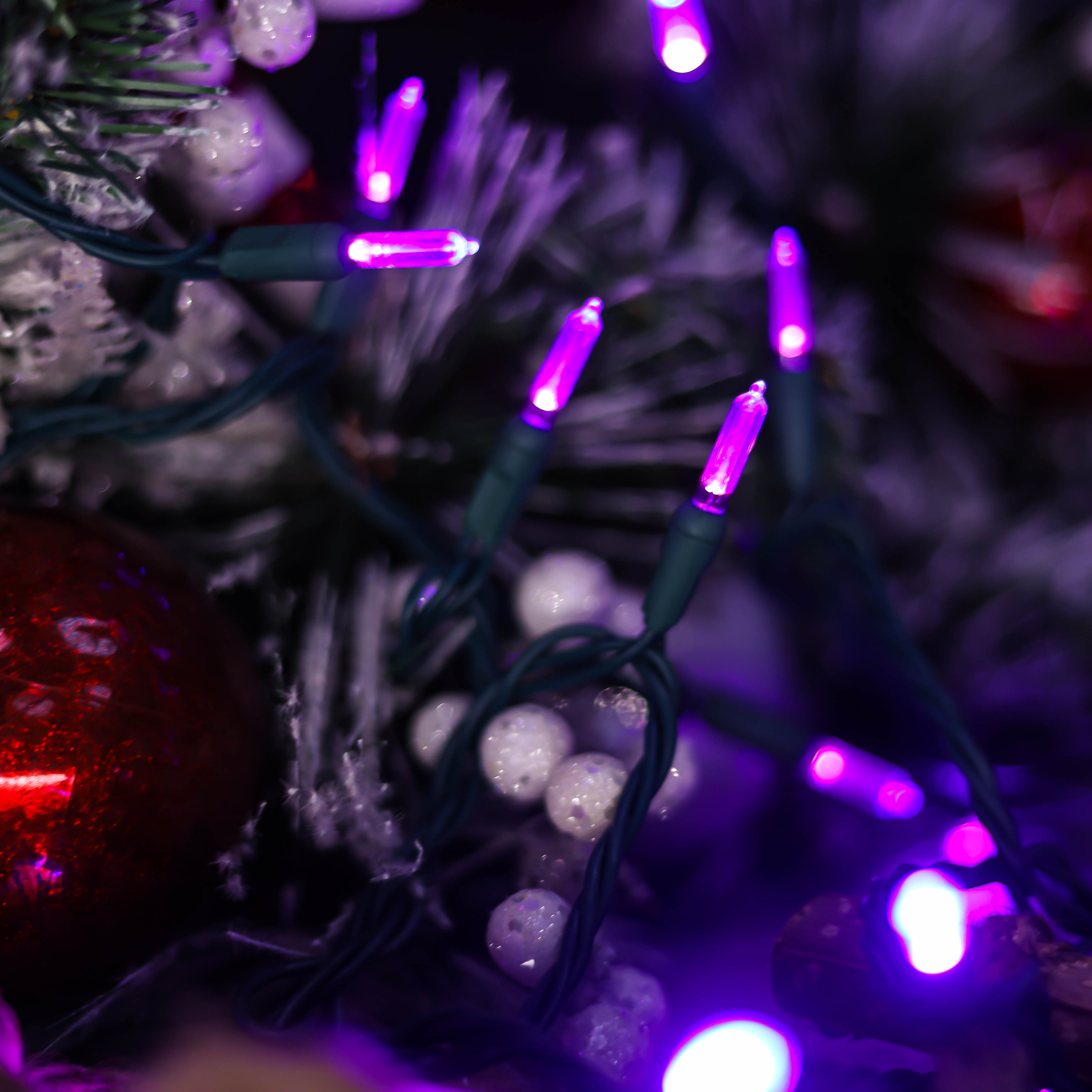 UL T5 LED String Lights Purple Christmas Light Halloween Light