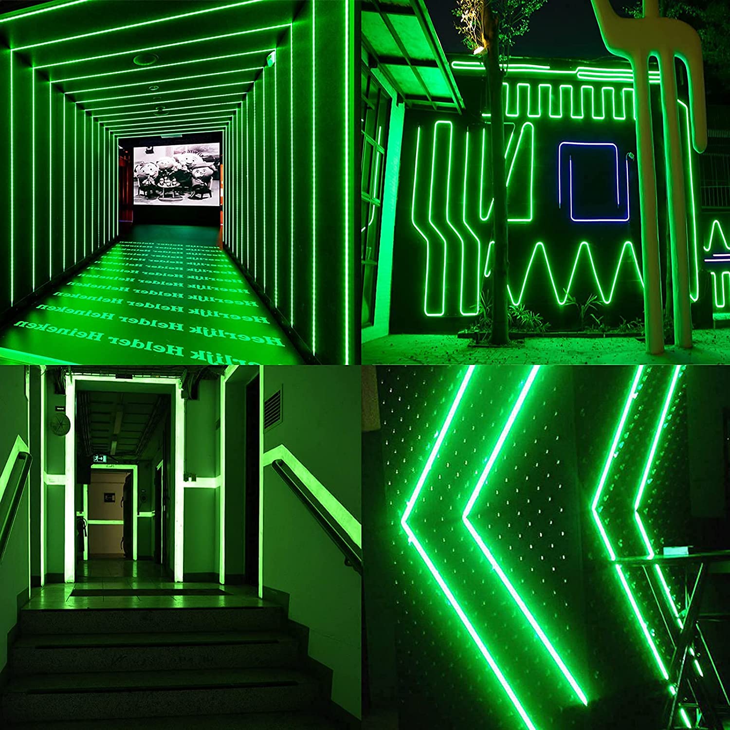 110V LED Neon Rope Lights Green